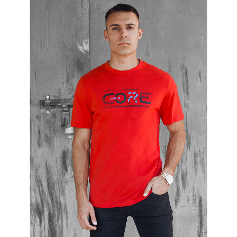 BASIC Oranžové tričko s potlačou CORE RX5420 52672723