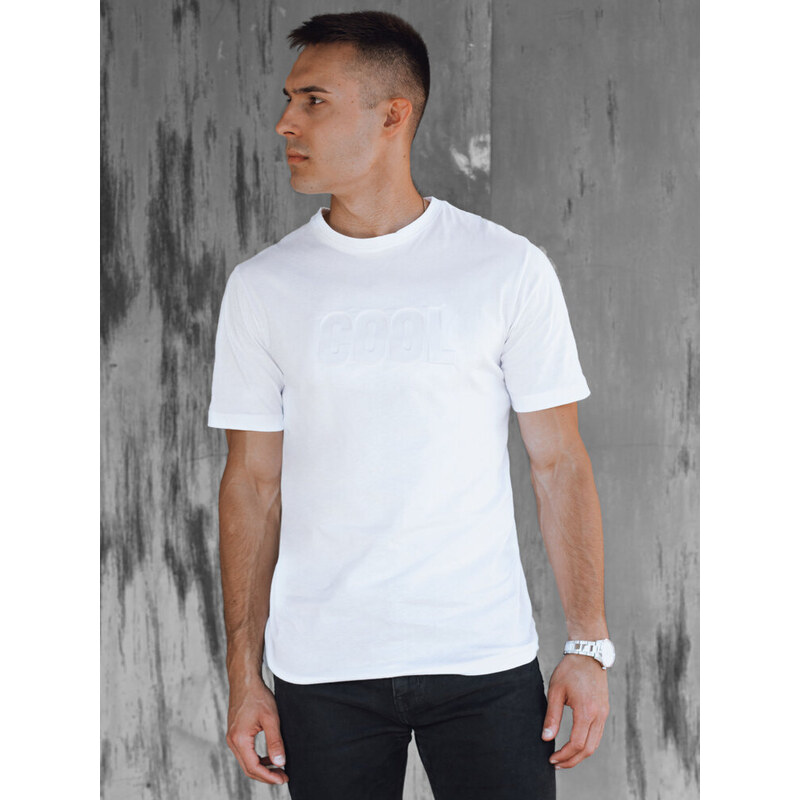 BASIC Biele pánske tričko COOL RX5512 52672728