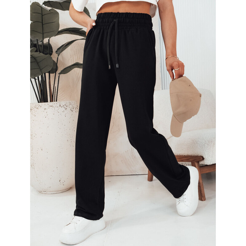 BASIC Čierne voľné nohavice KLINTAL UY2096 52672735