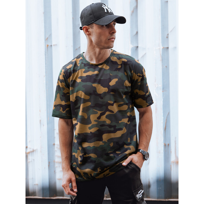 BASIC Khaki maskáčové pánske tričko RX5594 52820451