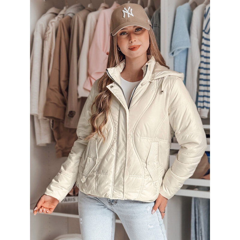 BASIC Smotanová dámska prechodná prešívaná bunda MARISSIA TY4850 62619310