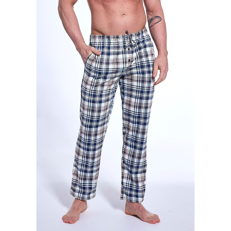 Dlhé pánske kárované pyžamové nohavice Cornette 691/59 3XL-5XL meskie 65151618
