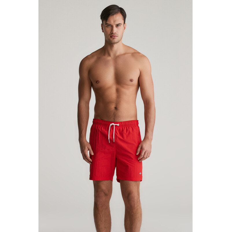 PLAVKY GANT SWIM SHORTS LONG BRIGHT RED 62622109