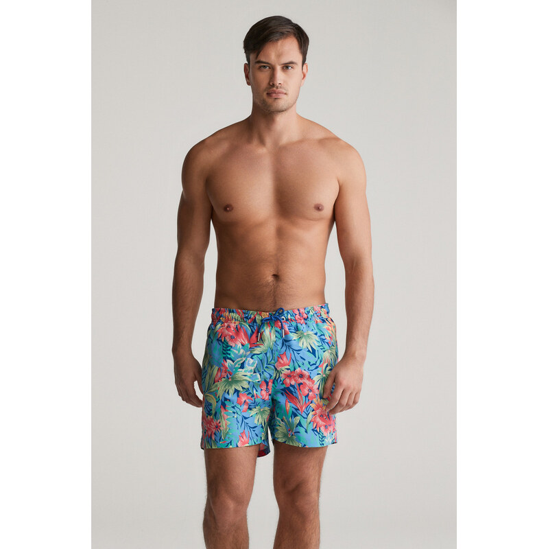 PLAVKY GANT FLORAL PRINT SWIM SHORTS DEEP COBALT 62622111
