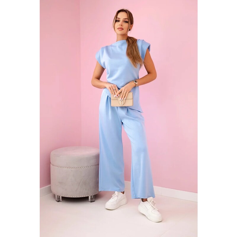 Kesi Viskózový komplet Blue - blúzka + nohavice 64235401