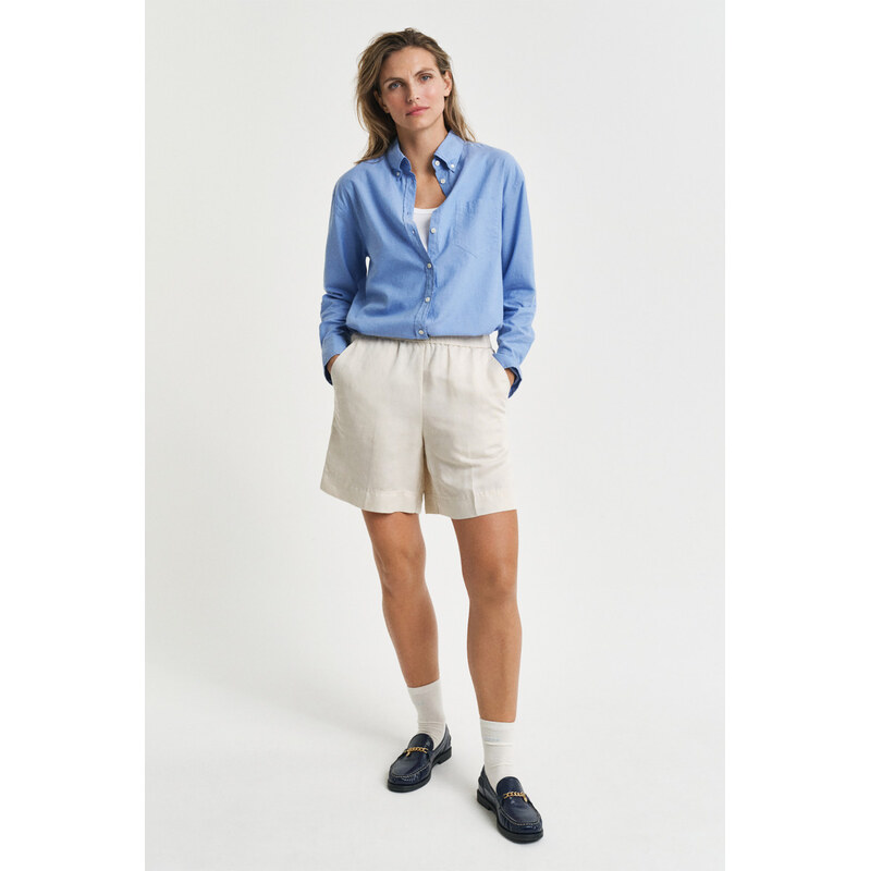 ŠORTKY GANT REL LINEN BLEND PULL ON SHORTS PUTTY 62622079
