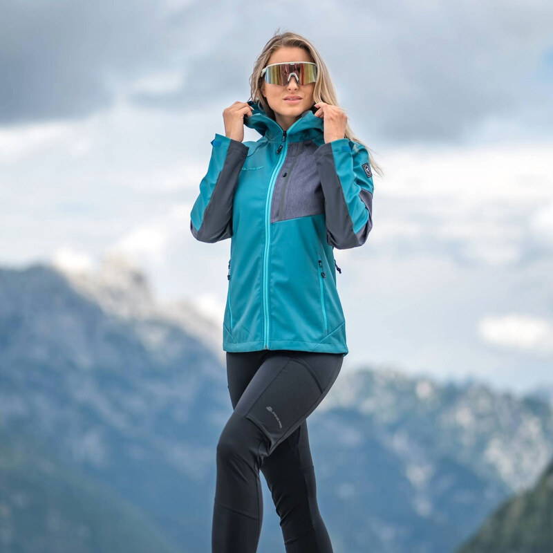 ALPINE PRO - ESPRITA 2 DÁMSKA SOFTSHELLOVÁ BUNDA S ÚPRAVOU DWR 62464838