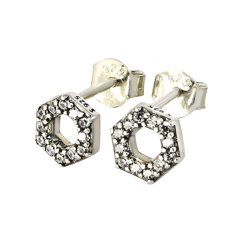 Strieborné náušnice Glare 709 62630451