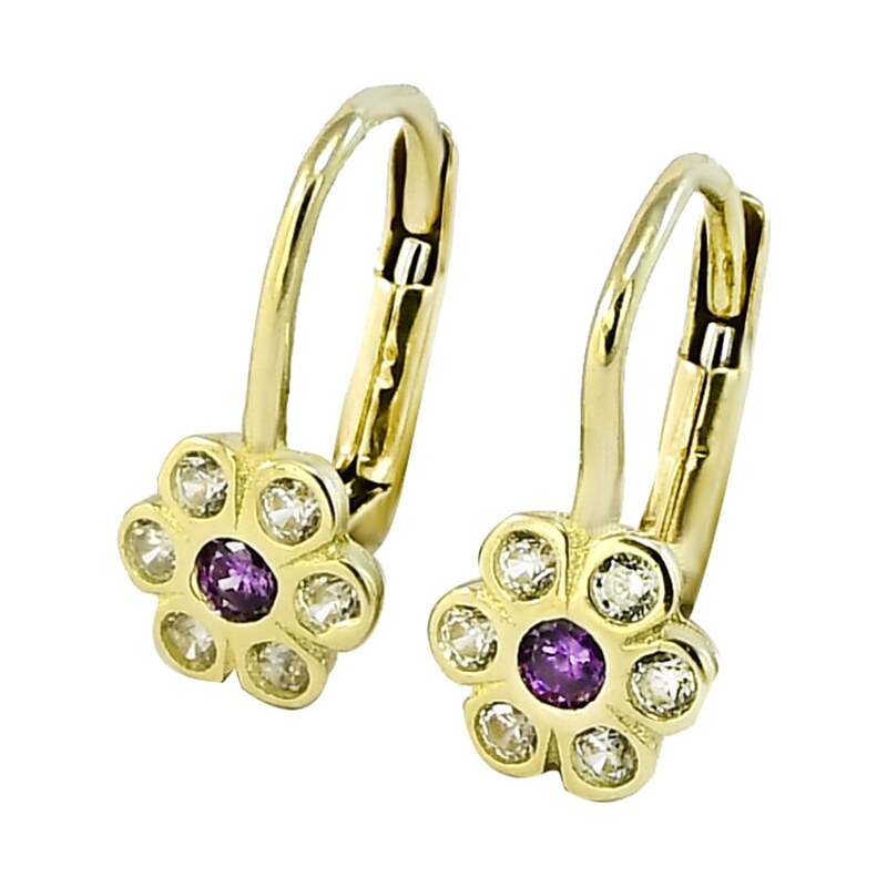 Zlaté náušnice detské Glare 275 62630459