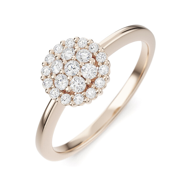 Žatecký Zásnubný prsteň - ružové zlato 22198/RX 62631994