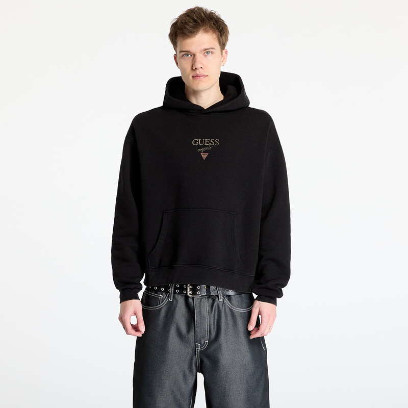 Mikina Guess Originals Baker LoGuess Originals Hoodie Jet Black Multi 62631869