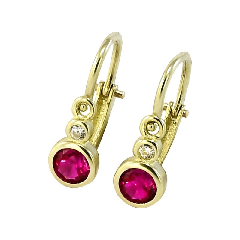 Zlaté náušnice detské Glare 280 62632545