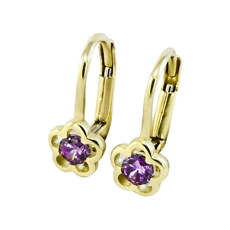 Zlaté náušnice detské Glare 282 62632547