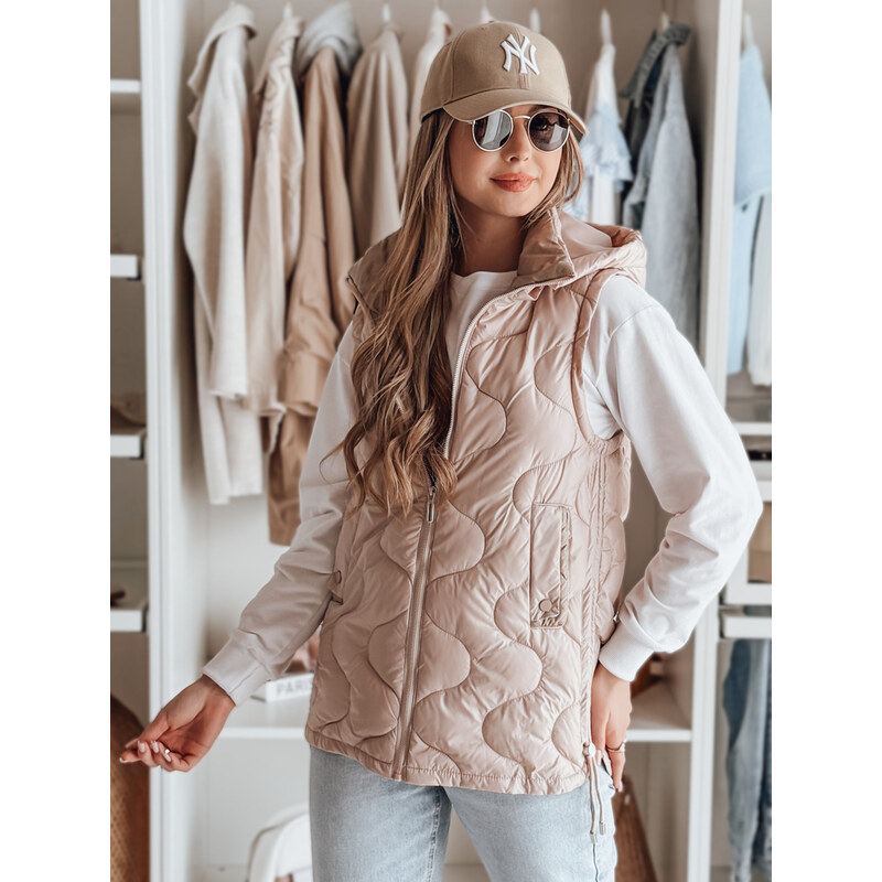 BASIC Svetloružová dámska prešívaná vesta VESOLITA TY4879 62634291