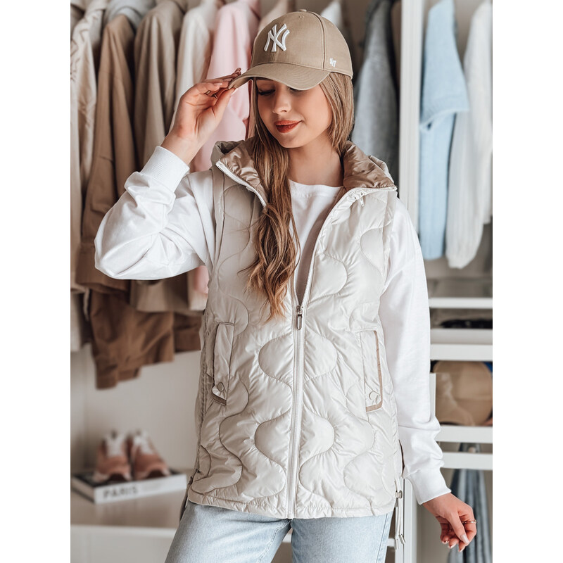 BASIC Svetlosivá dámska prešívaná vesta VESOLITA TY4882 62634290