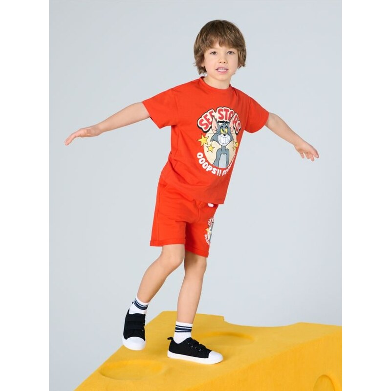 Sinsay - Kraťasy Tom and Jerry - červená 65758158