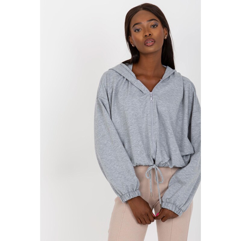 MladaModa Krátka mikina s kapucňou a sťahovacou šnúrkou model 08136 62639598