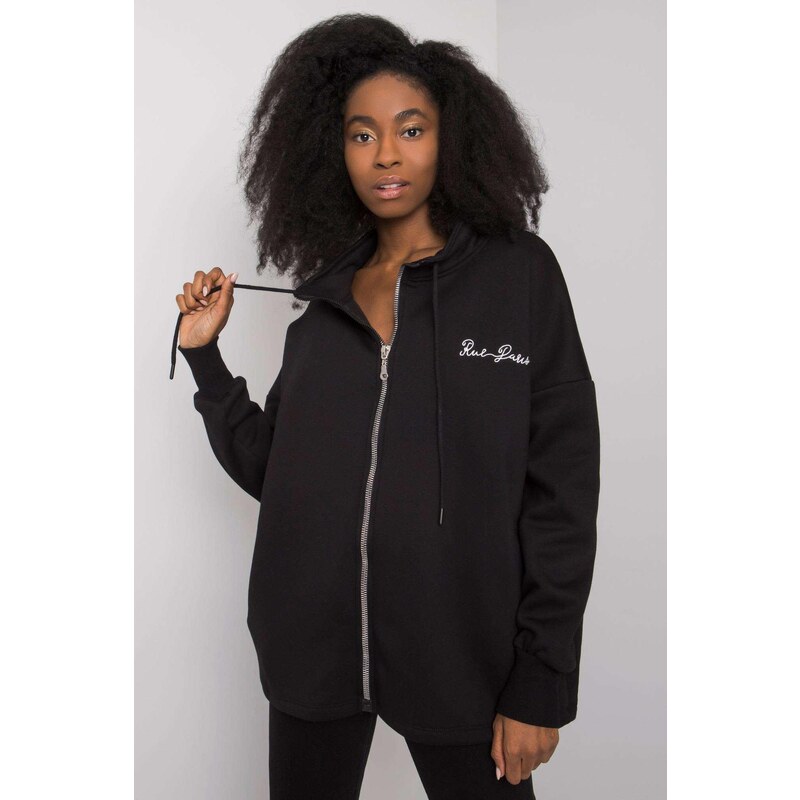 MladaModa Mikina Jasmine so zipsom čierna 62639615