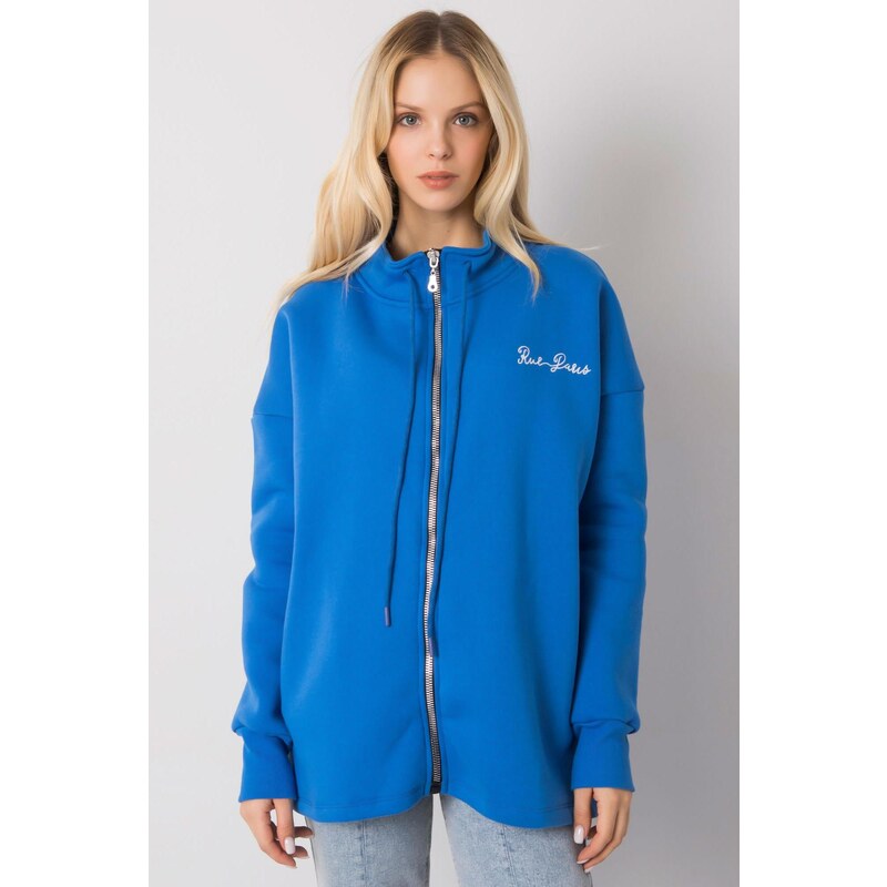 MladaModa Mikina Jasmine so zipsom kráľovská modrá 62639614