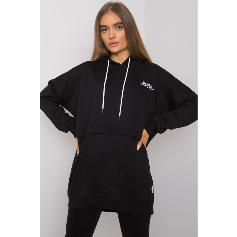 MladaModa Mikina Edna s kapucňou čierna 62639644