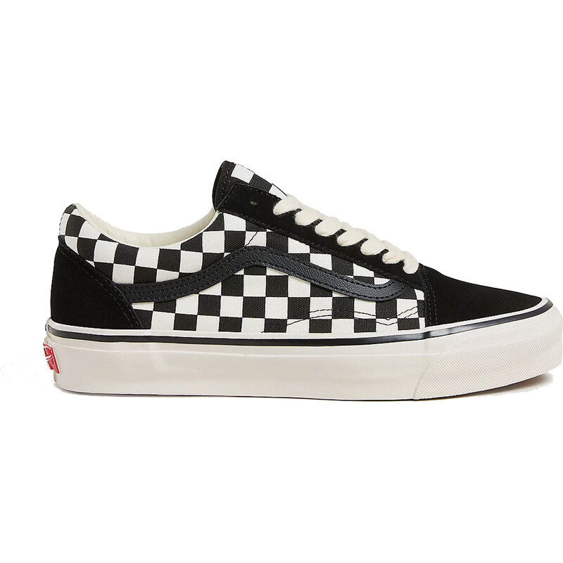 Vans LX Old Skool Checkerboard Shoe Black White - Pánske - Tenisky 66360262