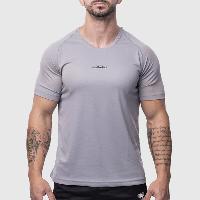 Pánske športové tričko Iron Aesthetics Training, sivé 62644644