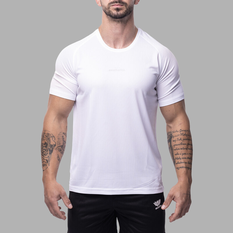 Pánske športové tričko Iron Aesthetics Training, biele 62644646