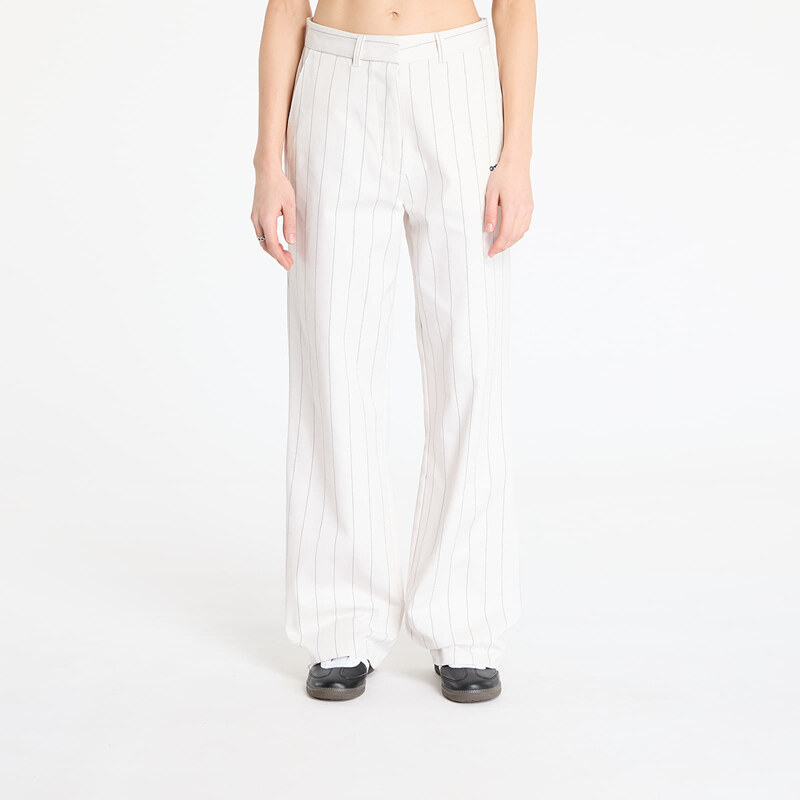 adidas Originals Kalhoty adidas Pinstripe Twill Loose Pants White/ Off 62646031