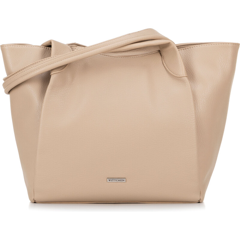Wittchen Dámska shopperka z mäkkej ekokože béžová 100-4Y-436-9 66066484