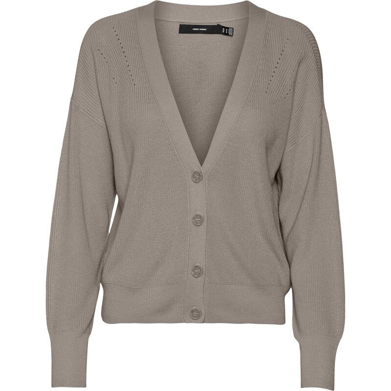VERO MODA Kardigán VMNEWLEXSUN tmavošedá 62184637