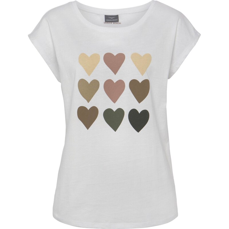 VENICE BEACH Tričko béžová / kaki / čierna / biela 62662988