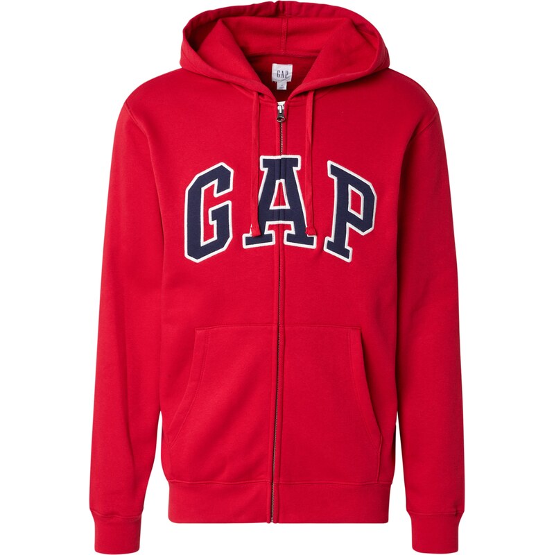 GAP Tepláková bunda HERITAGE námornícka modrá / červená / biela 62663021