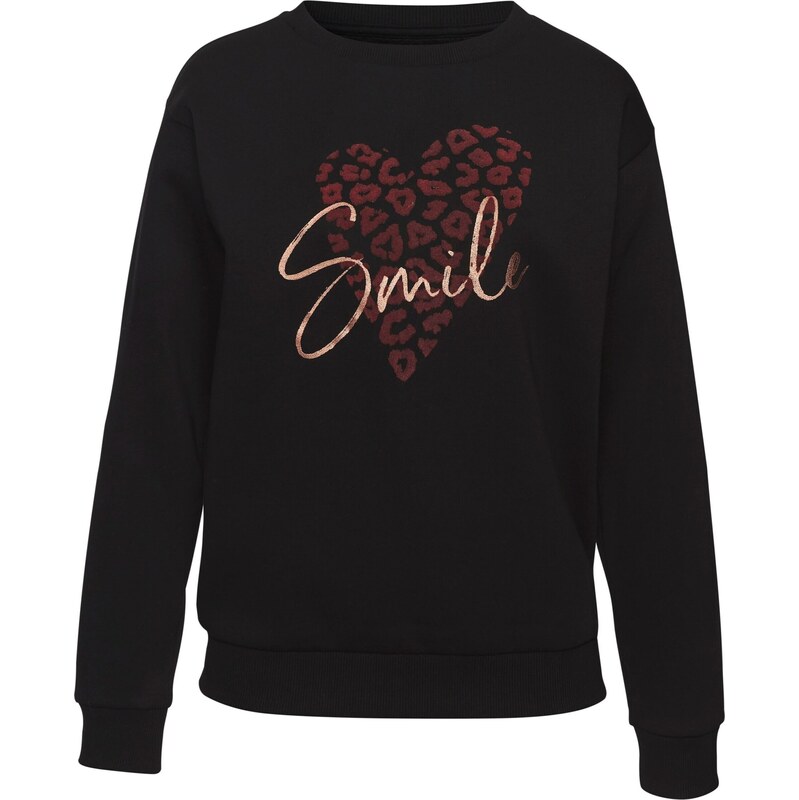 LASCANA Mikina červená / čierna 62663386