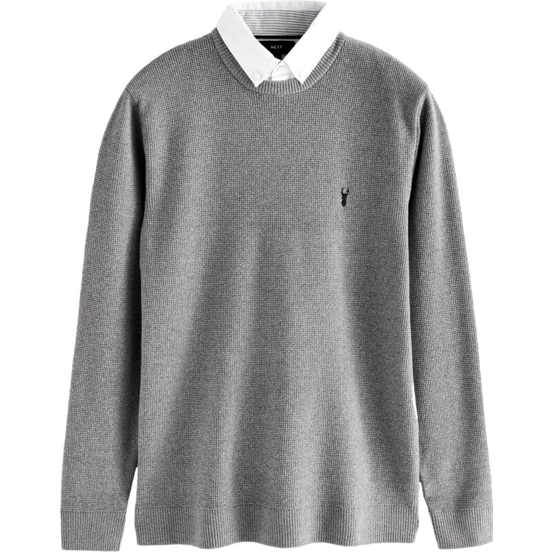 Next Sveter svetlosivá / čierna / biela 62661878