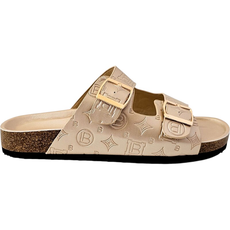 Zlaté Šľapky Laura Biagiotti Calf Gold 62654997