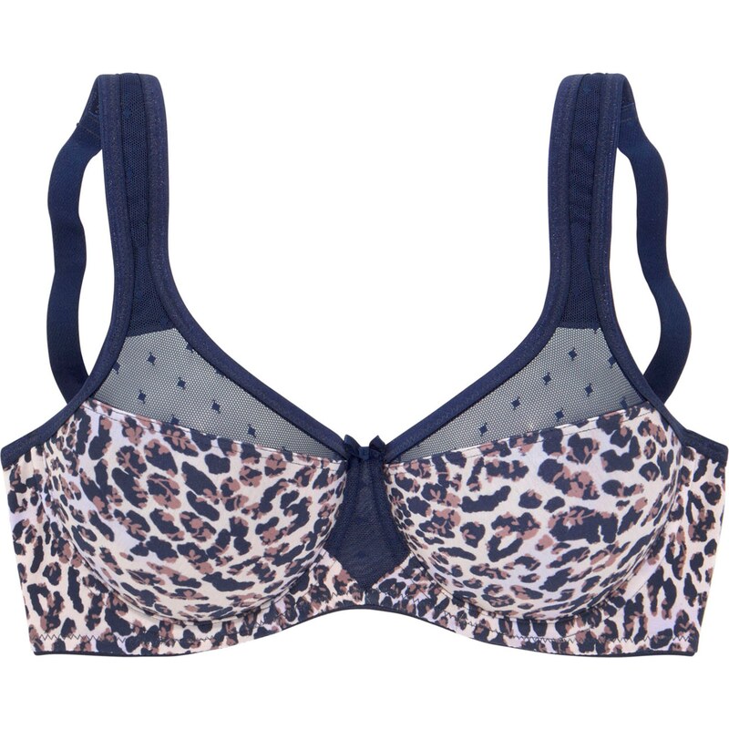 NUANCE Zmenšujúca podprsenka béžová / námornícka modrá / hnedá / 63059591