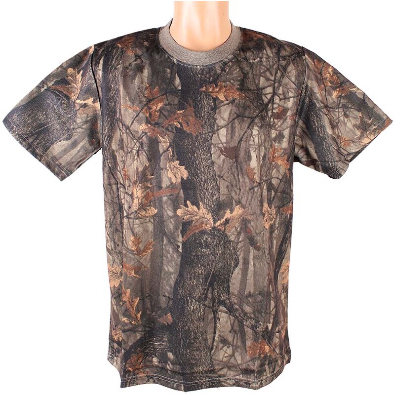 Tričko maskáčové LOSHAN oak brown 16957685