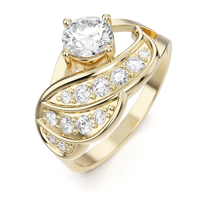 Dámsky prsteň zo žltého zlata 22199/ZX 62661095