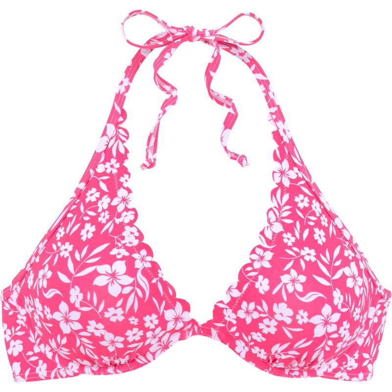 VIVANCE Bikinový top ružová / biela 63146222