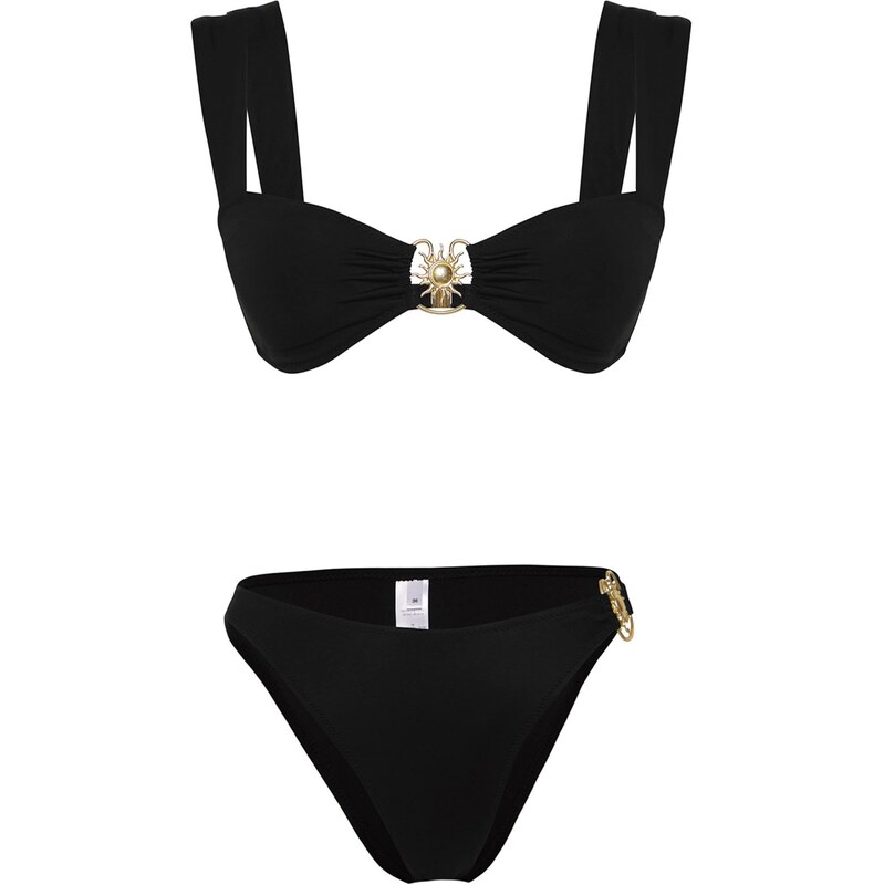 Trendyol Bikiny zlatá / čierna 63160217