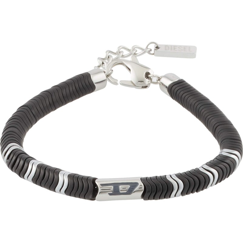 DIESEL Náramok čierna / strieborná 67751129