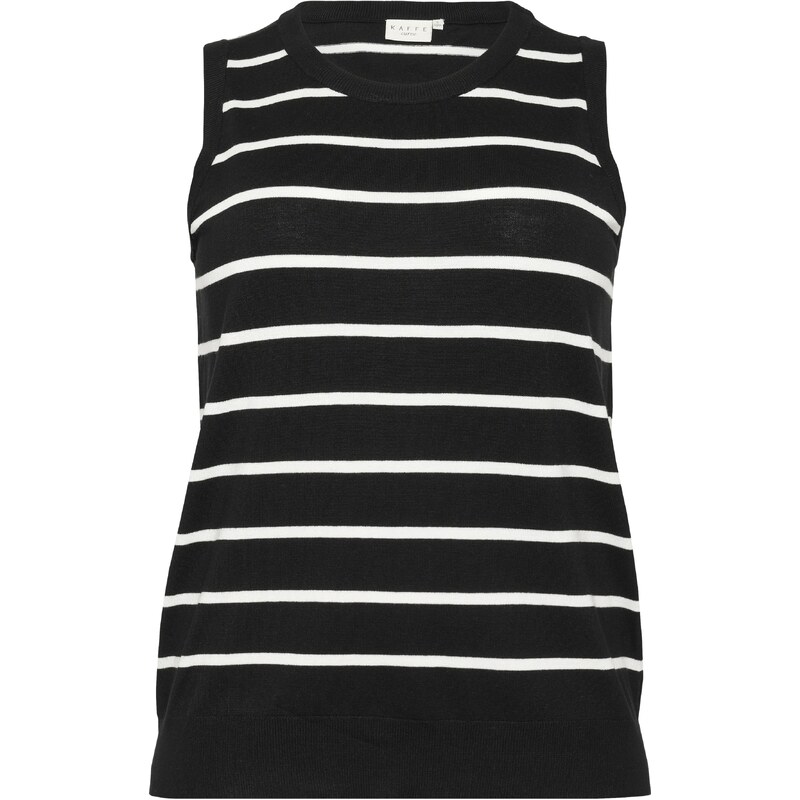KAFFE CURVE Sveter Lizzy čierna / biela 62662148