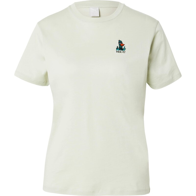 Iriedaily Tričko Duck pastelovo zelená / oranžová 63152831