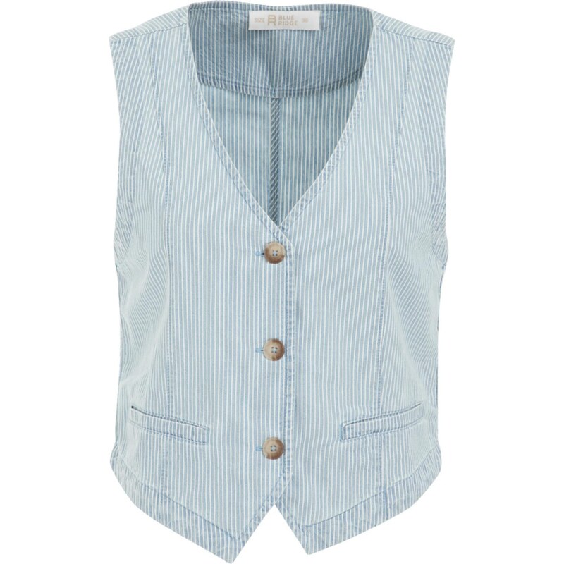 WE Fashion Vesta svetlomodrá / biela 63158483