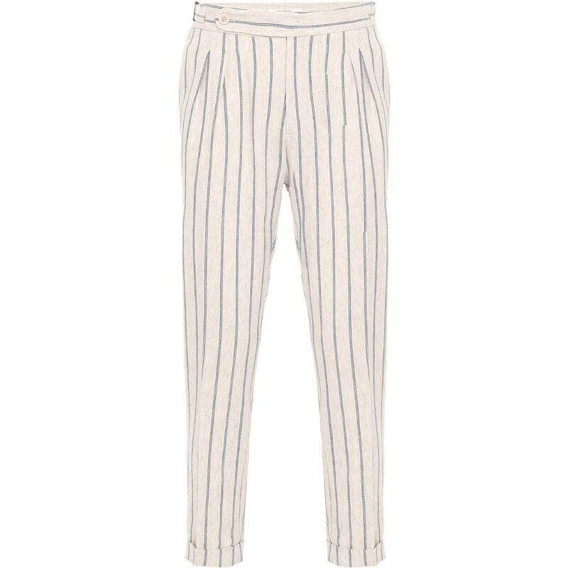 Antioch Plisované nohavice modrosivá / biela 65648128