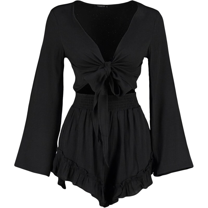 Trendyol Nohavicový kostým čierna 62829624