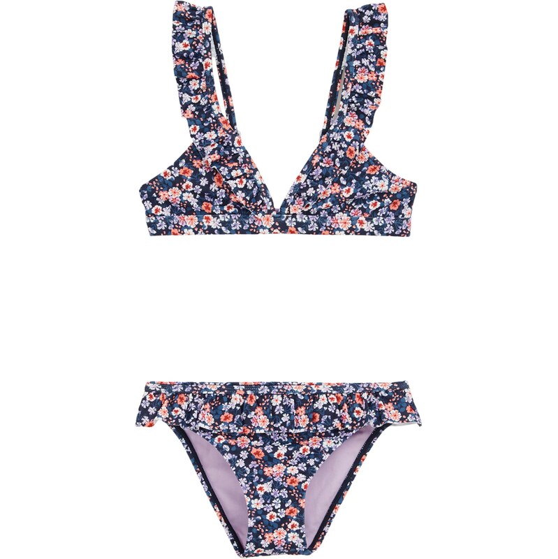 WE Fashion Bikiny tmavomodrá / fialová / oranžová / biela 62663395