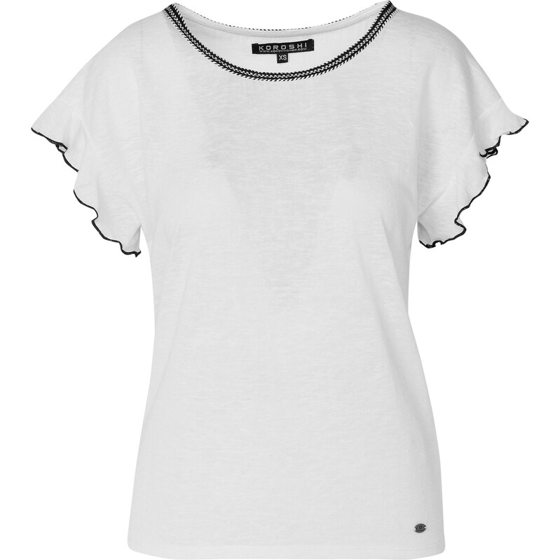 KOROSHI Tričko čierna / biela 63155764