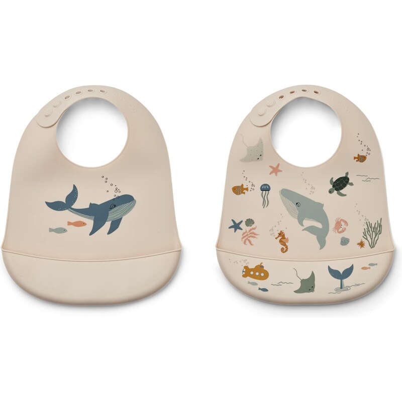 Liewood Podbradník Tilda tmelová / námornícka modrá / pastelovo zelená 62902502