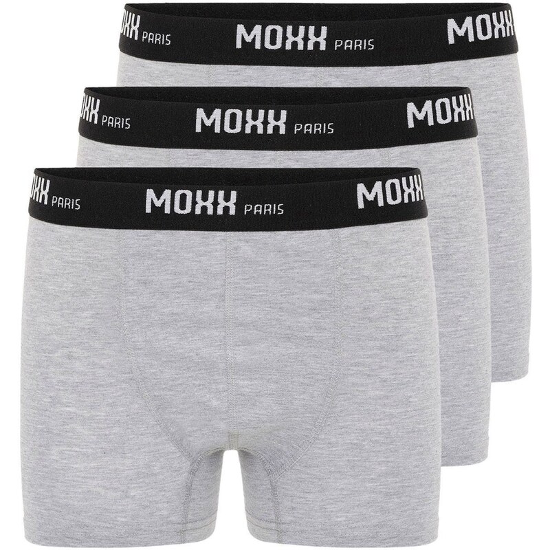 Moxx Paris Boxerky sivá / čierna / biela 65648197